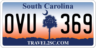SC license plate OVU369