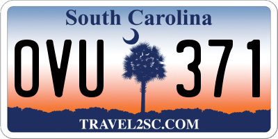 SC license plate OVU371