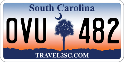 SC license plate OVU482