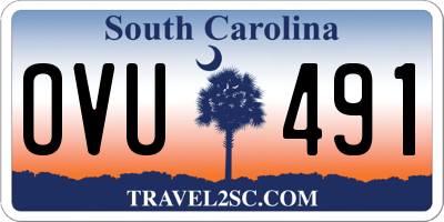 SC license plate OVU491
