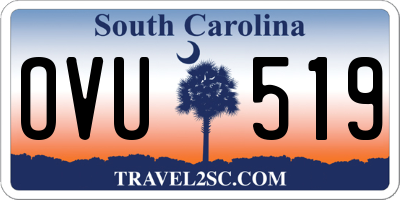SC license plate OVU519