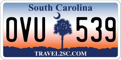 SC license plate OVU539