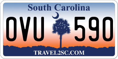 SC license plate OVU590