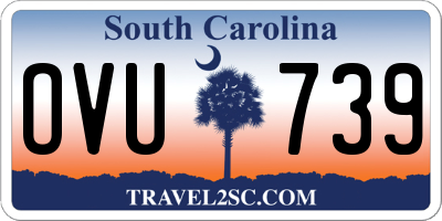 SC license plate OVU739