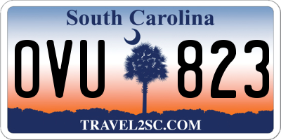 SC license plate OVU823