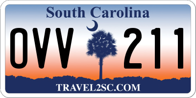 SC license plate OVV211