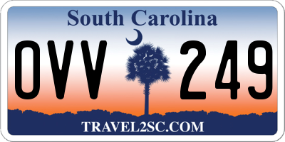 SC license plate OVV249