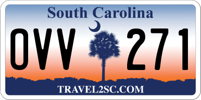SC license plate OVV271