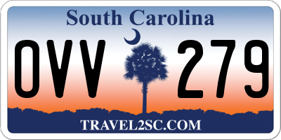 SC license plate OVV279