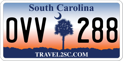SC license plate OVV288