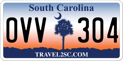 SC license plate OVV304