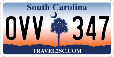 SC license plate OVV347