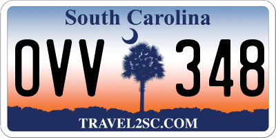 SC license plate OVV348
