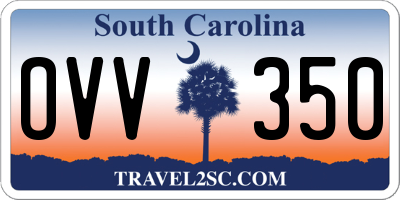 SC license plate OVV350