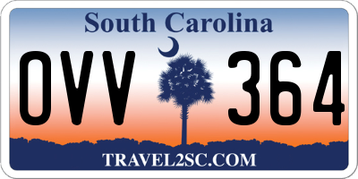 SC license plate OVV364