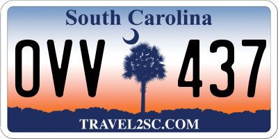 SC license plate OVV437