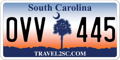 SC license plate OVV445