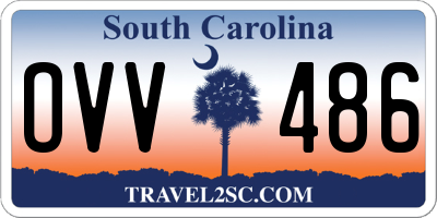 SC license plate OVV486