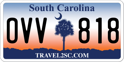 SC license plate OVV818