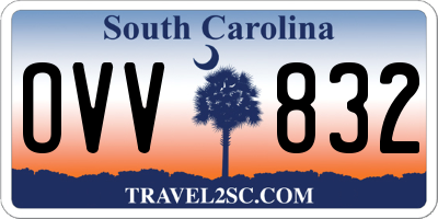 SC license plate OVV832