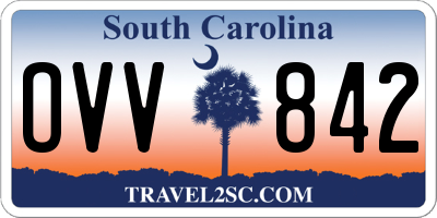 SC license plate OVV842