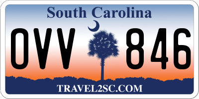 SC license plate OVV846