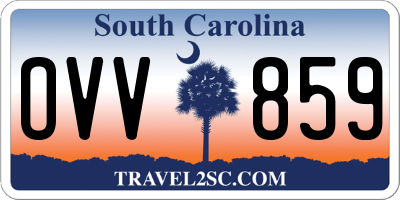 SC license plate OVV859