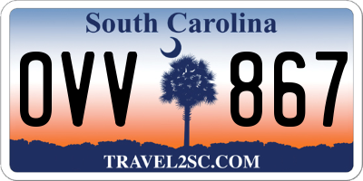 SC license plate OVV867