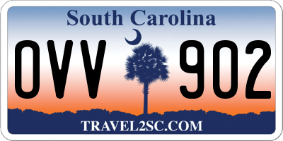 SC license plate OVV902