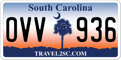 SC license plate OVV936