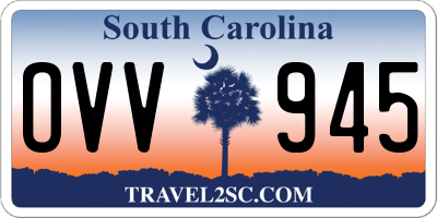 SC license plate OVV945