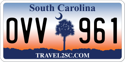 SC license plate OVV961