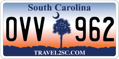 SC license plate OVV962