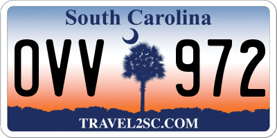 SC license plate OVV972