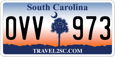 SC license plate OVV973