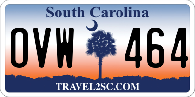 SC license plate OVW464