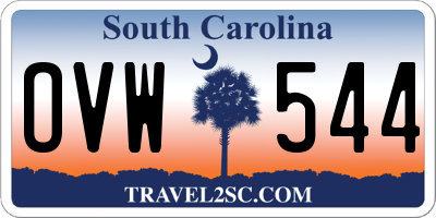 SC license plate OVW544
