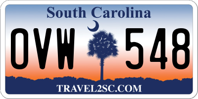 SC license plate OVW548