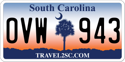 SC license plate OVW943