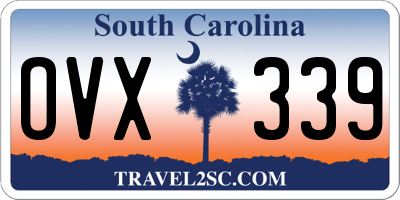 SC license plate OVX339
