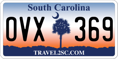 SC license plate OVX369