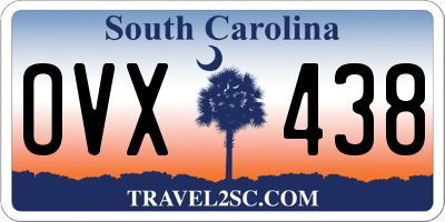 SC license plate OVX438