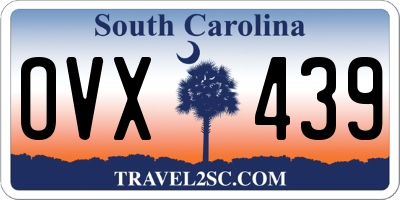 SC license plate OVX439
