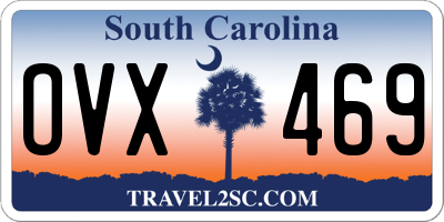 SC license plate OVX469