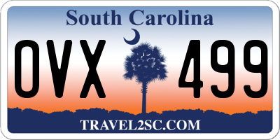 SC license plate OVX499