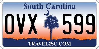 SC license plate OVX599