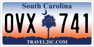 SC license plate OVX741