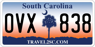 SC license plate OVX838
