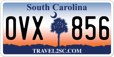 SC license plate OVX856