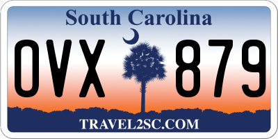 SC license plate OVX879